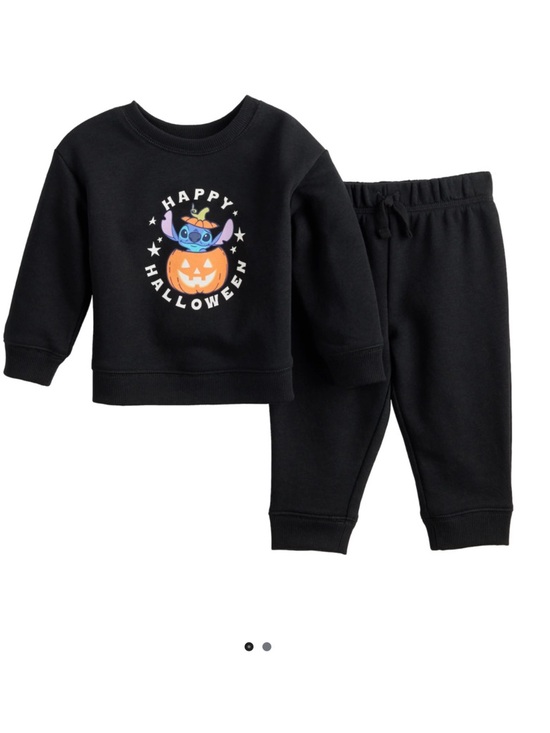Disney Jumping Beans Other - Baby Jumping Beans® Disney's Stitch Halloween 2-pc. Crew & Pant Set glow dark